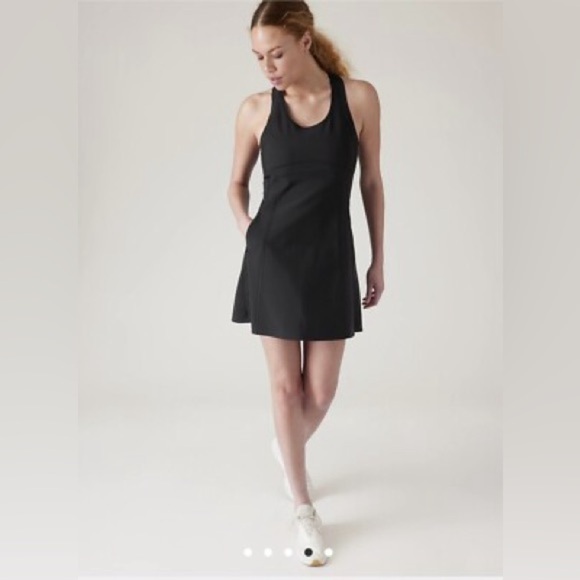 Athleta Dresses & Skirts - Athleta Levitate Mini Dress Athletic Black Large